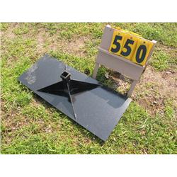 skid steer receiver plate