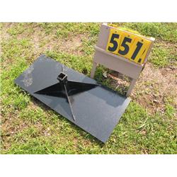 skid steer receiver plate