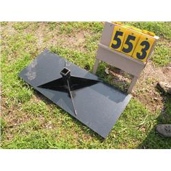 skid steer receiver plate
