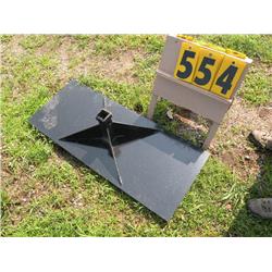 skid steer receiver plate