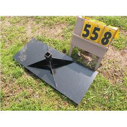 skid steer receiver plate