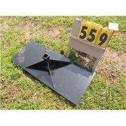 skid steer receiver plate