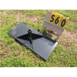 skid steer receiver plate