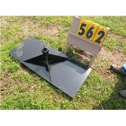 skid steer receiver plate