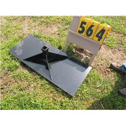 skid steer receiver plate