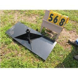 skid steer receiver plate
