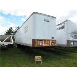 1992 Fruehauf 48 ft van trailer