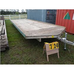 Aluminum flatbed trailer