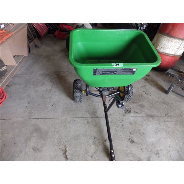 John Deere Tow Behind Broadcast Spreader - some rust present