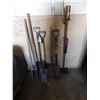 Image 1 : shovels, post hole digger, etc