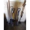Image 2 : shovels, post hole digger, etc