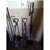 Image 3 : shovels, post hole digger, etc