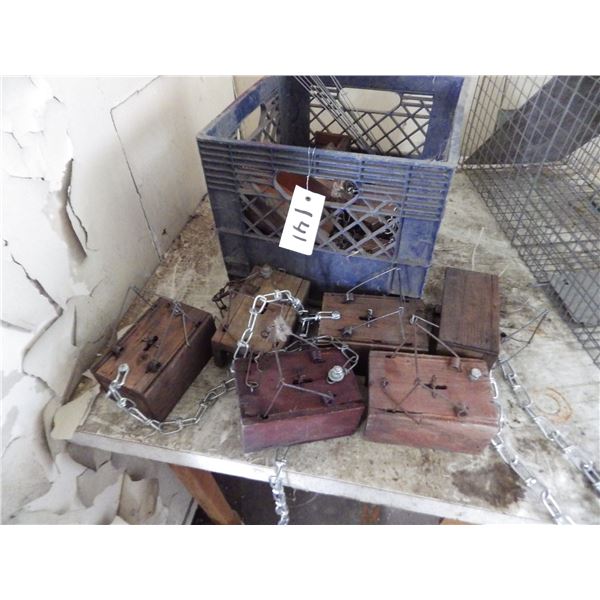 lot of eleven mole traps