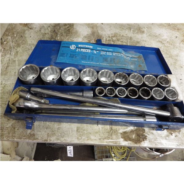 westward 3/4 inch drive socket set