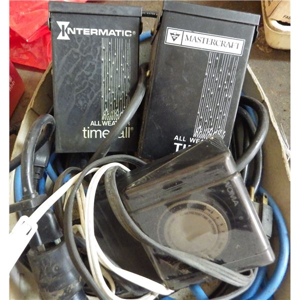 extension cords and timers