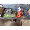 Image 6 : blue tool chest with assorted shop supplies
