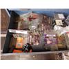 Image 8 : blue tool chest with assorted shop supplies