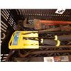 Image 2 : pipe wrenches , pry bars , hammers ,  etc