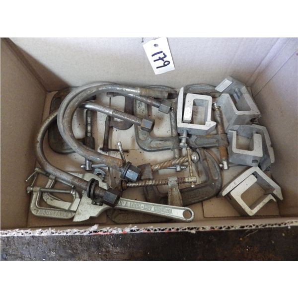 C clamps,  U bolts, basin wrench etc