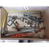 Image 1 : shop built gate hinges. Shop door track rollers,  etc