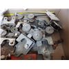 Image 5 : shop built gate hinges. Shop door track rollers,  etc