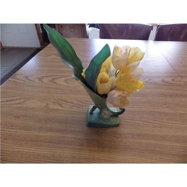 Roseville Pottery Apple Blossom Cornucopia Vase