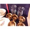 Image 4 : brass style goblets and platers etc
