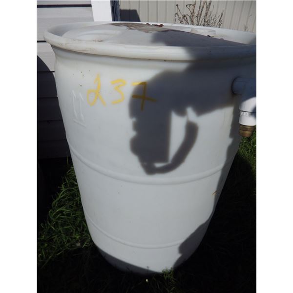 45 gallon plastic barrel