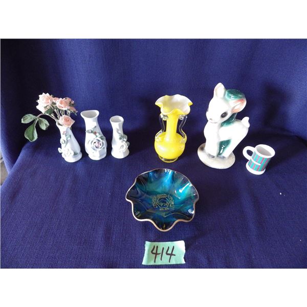 Seetuse glassware bowl & vases