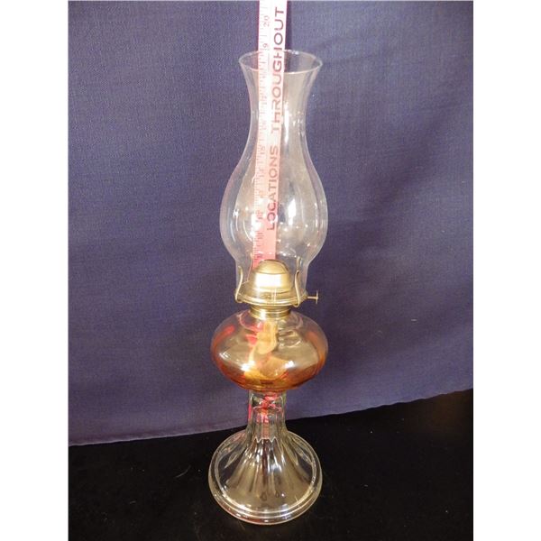 vintage coal oil Lamp with eagle burner