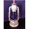 Image 1 : Vintage barn Lantern with blue Glass
