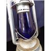 Image 3 : Vintage barn Lantern with blue Glass