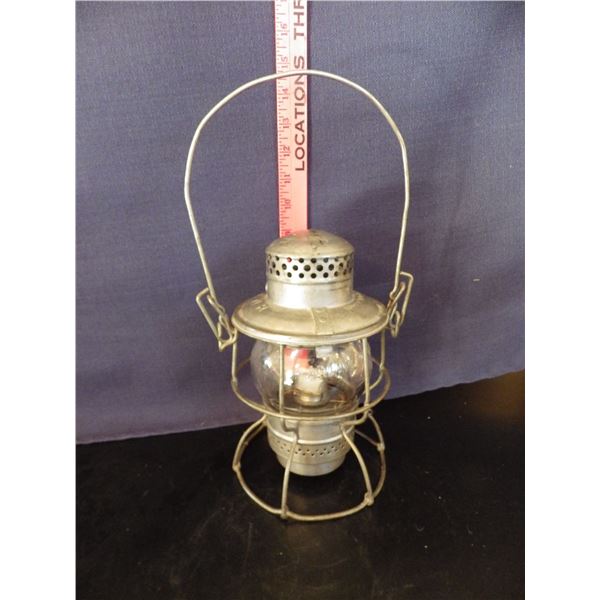 C.N.R. switchman's lantern with Adlake glass embossed C.N.R.