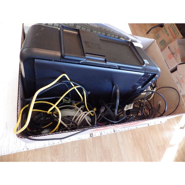 HP printer and Assorted   computer electronic items