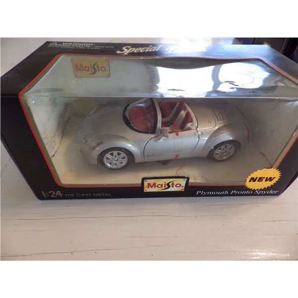 Collectible Masisto  -  Plymouth Pronto Spyder  Die cast 1/24" scale model inbox