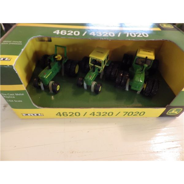 Ertl John Deere 4620 / 4320 / 7020 Tractors 1/64" Die cast  model inbox
