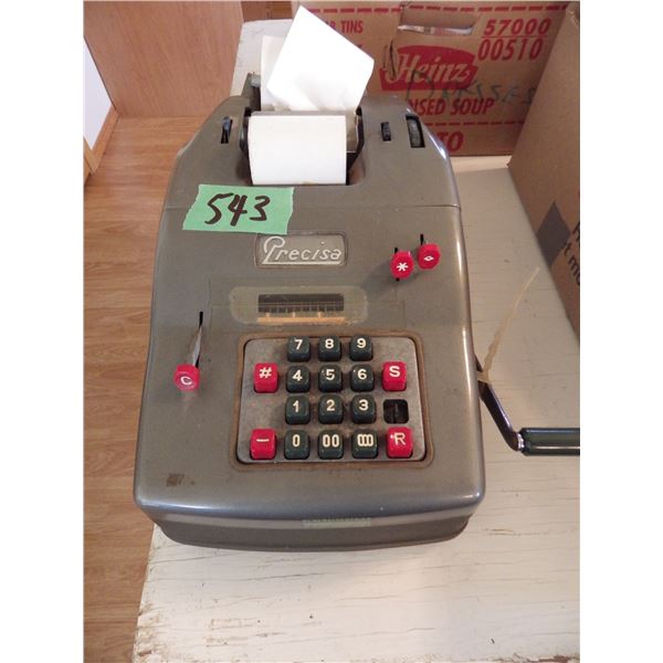 vintage Precisa adding machine