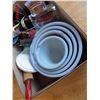 Image 3 : mixing bowls , rolling pin etc