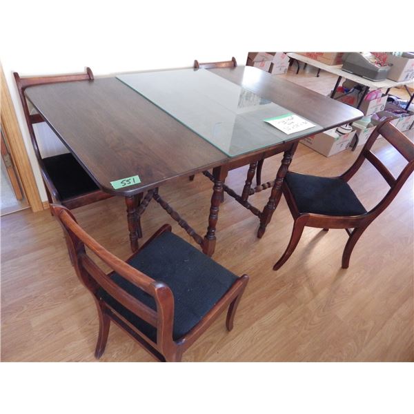 Vintage Drop Leaf table and chairs