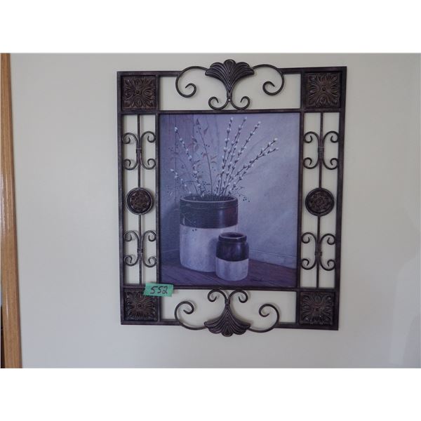 metal framed art work