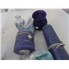 Image 2 : plastic container with decorative candles etc