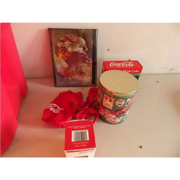 lot of Coca Cola memorabilia