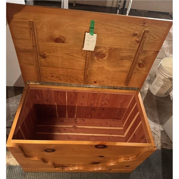 BASEMENT:  cedar lined storage trunk