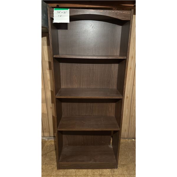 BASEMENT:  bookcase -- 4 shelf