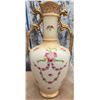 Image 2 : Porcelain Vase, Hand Painted Plate, Amber Glass Bowl, Blue Candleholder