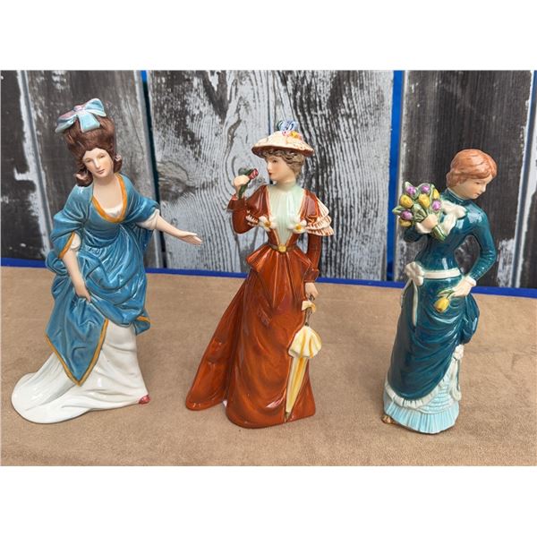 Three Goebel West Germany Porcelain Lady Figurines Including The Viscountess Diana 1769