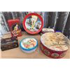 Image 1 : Decorative Tin Containers Including Christmas, Holiday, and Advertising Tins