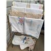 Image 1 : Vintage Embroidered and Crochet Trimmed Linen Doilies Assorted Designs