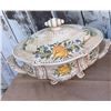 Image 3 : Decorative Ceramic Serving Bowls, One Lidded, Floral and Fruit Motifs