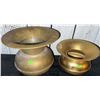 Image 1 : Brass Spittoons with Wide Flared Rims